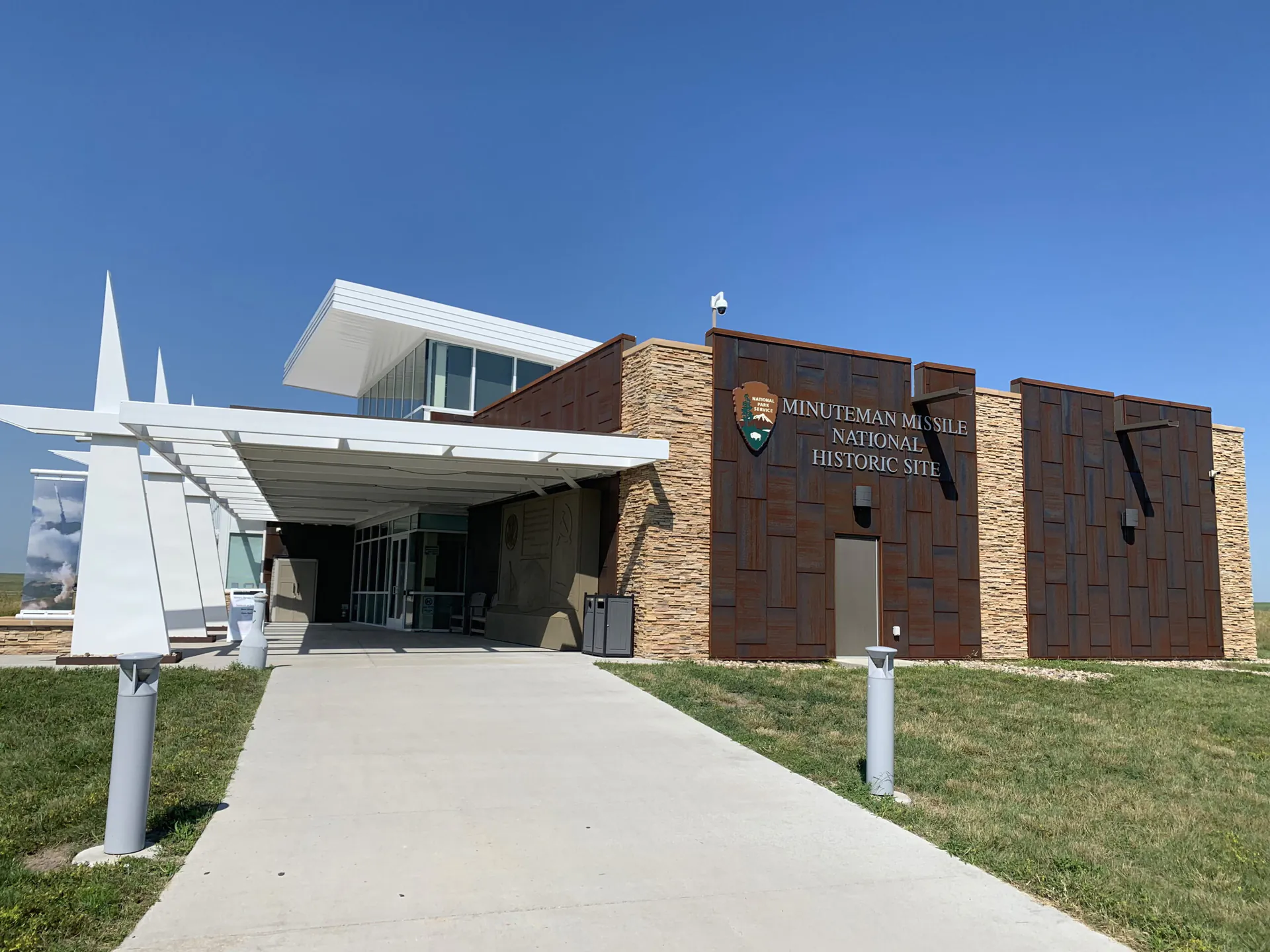 Front of the Minuteman Missile National Historic Site