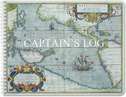 Map with Captain's Log written across it