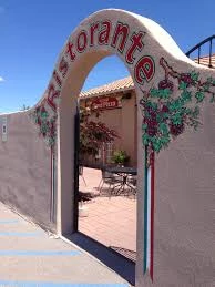 Luna Rosa Winery arch as you go in.
